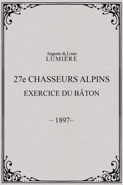 Poster do Filme 27ème chasseurs alpins : exercice du bâton