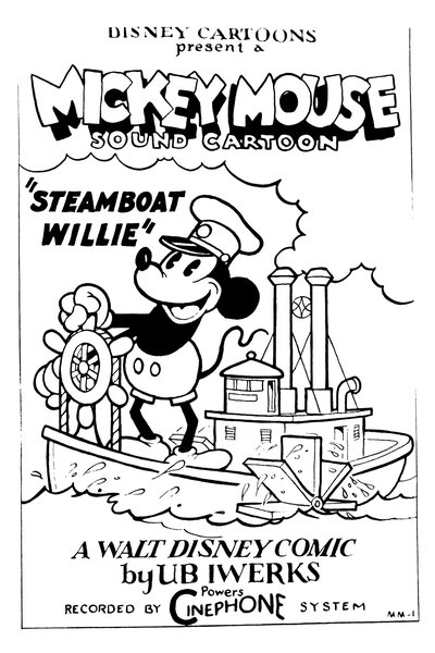 Steamboat Willie poster Steamboat Willie