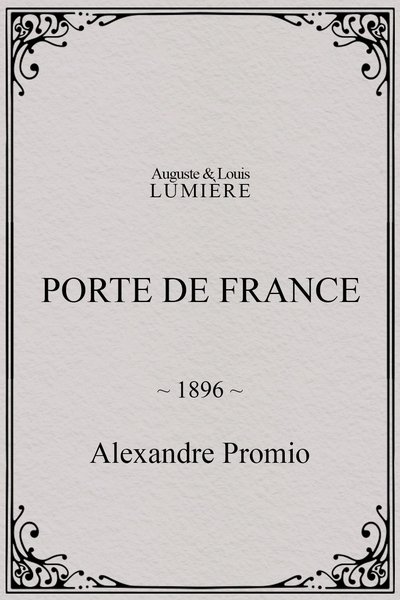 movie poster for Porte de France