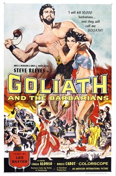 Poster for the movie Goliath and the Barbarians