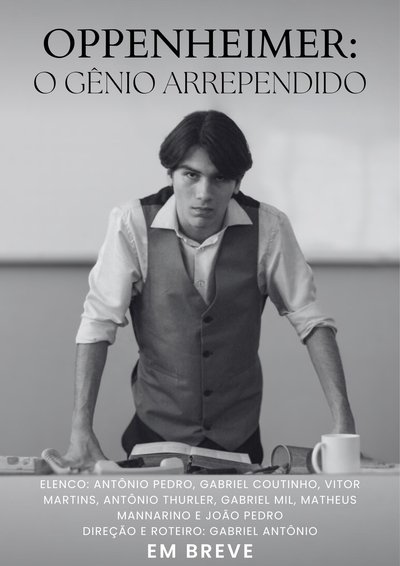 Poster for the movie Oppenheimer: O Gênio Arrependido