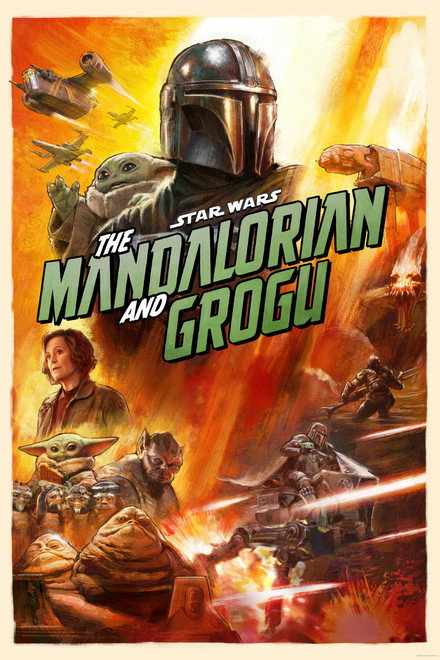 Movie poster of "Star Wars: The Mandalorian and Grogu"