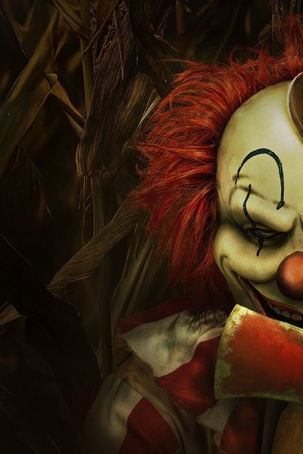 Clown in a Cornfield