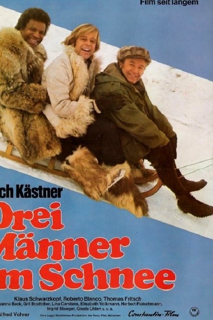 Drei Männer im Schnee