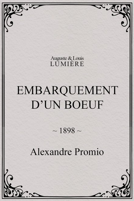 Embarquement d’un boeuf