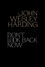 John Wesley Harding: Don't Look Back Now - The Film