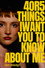 4 or 5 things I want you to know about me (an essay)