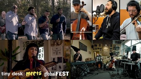 Tiny Desk Meets globalFEST: Dedicated Men Of Zion, Labess, Sofia Rei & DakhaBrakha (2021) - Episode 16 poster and promotional image