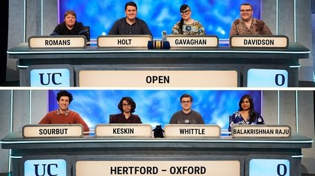 Open University v Hertford College, Oxford (2023) - Episode 8 poster and promotional image