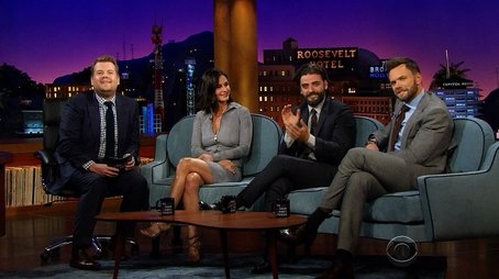 Courteney Cox, Oscar Isaac, Joel McHale, Natalie La Rose (2015) - Episode 17 poster and promotional image