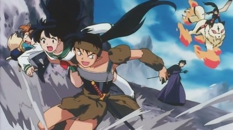 Kagome Kidnapped by Koga, the Wolf-Demon