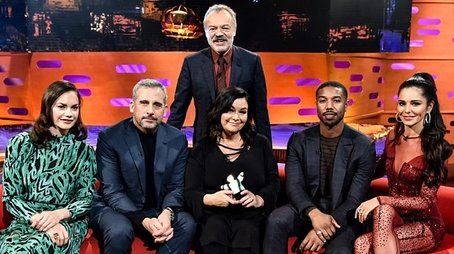 Steve Carell, Dawn French, Michael B. Jordan, Ruth Wilson, Cheryl (2018) - Episode 9 poster and promotional image