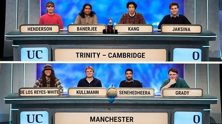 Trinity College, Cambridge v Manchester (2023) - Episode 1 poster and promotional image