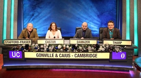 Christmas 2013 - Gonville and Caius College, Cambridge v Lancaster (2014) - Episode 38 poster and promotional image