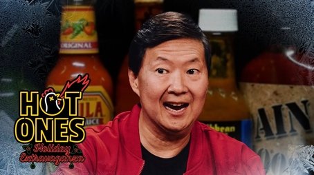 Ken Jeong Spreads Joy at the Hot Ones Holiday Extravaganza (2024) - Episode 42 poster and promotional image