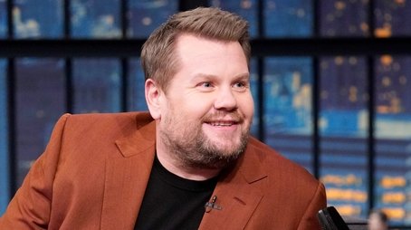 James Corden, Devery Jacobs, Nico Carney (2024) - Episode 56 poster and promotional image