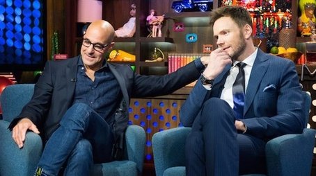 Joel McHale & Stanley Tucci (2014) - Episode 105 poster and promotional image