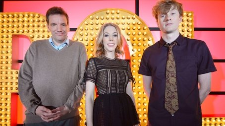 Katherine Ryan, Henning Wehn, James Acaster (2015) - Episode 5 poster and promotional image