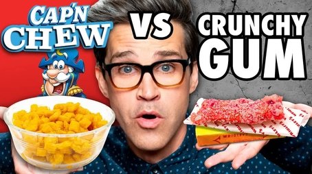 Chewy Crunchy Food vs. Crunchy Chewy Food Taste Test (2019) - Episode 63 poster and promotional image