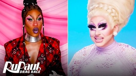 The Pit Stop S13 E1 | Trixie Mattel & Shea Couleé Recap the Premiere | RuPaul's Drag Race (2021) - Episode 1 poster and promotional image