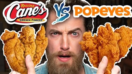 Raising Cane's vs. Popeyes Taste Test | FOOD FEUDS (2023) - Episode 51 poster and promotional image