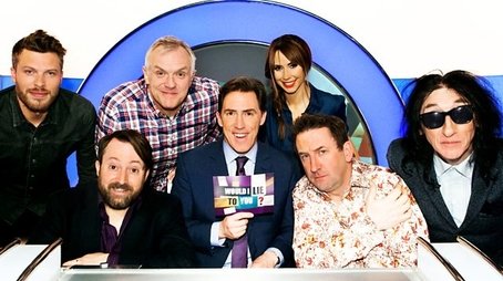 Rick Edwards, Greg Davies, Alex Jones and John Cooper Clarke (2015) - Episode 3 poster and promotional image