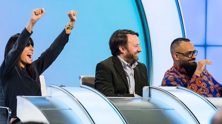 Greg Davies, Guz Khan, Claudia Winkleman and Lucy Worsley (2019) - Episode 4 poster and promotional image