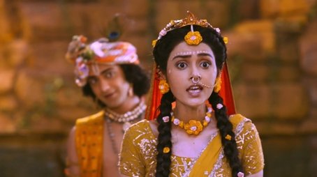 Radha Confronts Krishna (2019) - Episode 129 poster and promotional image