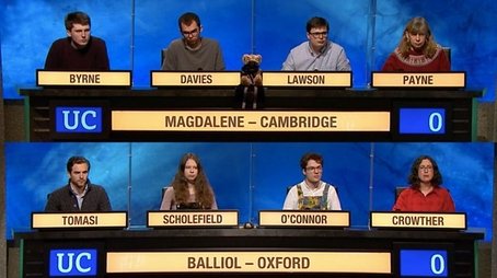 Magdalene College, Cambridge v Balliol College, Oxford (2021) - Episode 36 poster and promotional image