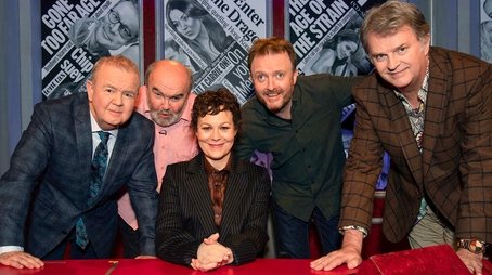 Helen McCrory, Andy Hamilton, Chris McCausland (2019) - Episode 7 poster and promotional image