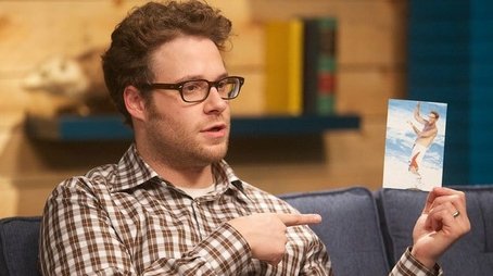 Seth Rogen Wears a Plaid Shirt & Brown Pants (2012) - Episode 5 poster and promotional image