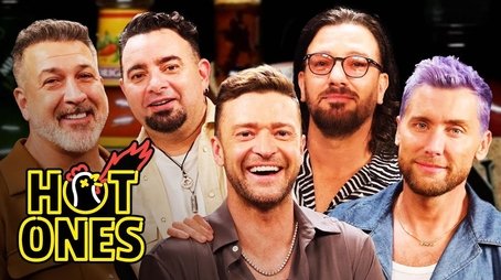 *NSYNC Breaks Another Record While Eating Spicy Wings (2023) - Episode 1 poster and promotional image