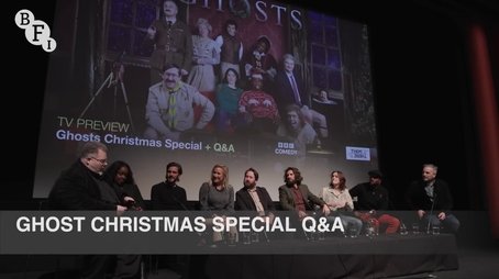 Ghosts cast on the Ghosts Christmas Special 2022 - BFI Q&A (2022) - Episode 19 poster and promotional image