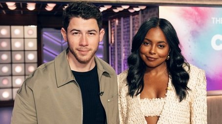 Nick Jonas, Adrienne Warren, Meghann Fahy, Brandon Sklenar (2025) - Episode 129 poster and promotional image