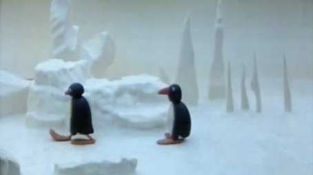 Pingu in der Eishöhle
