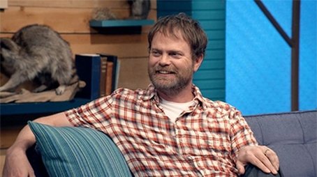 Rainn Wilson Wears a Short Sleeved Plaid Shirt & Colorful Sneakers (2013) - Episode 11 poster and promotional image