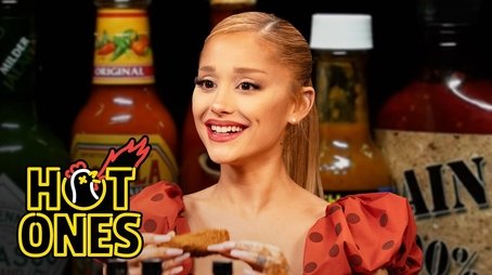 Ariana Grande Hits a High Note While Eating Spicy Wings (2024) - Episode 12 poster and promotional image