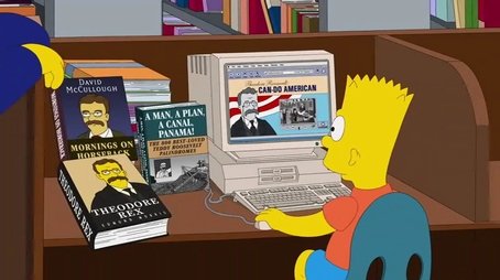 Bart Stops to Smell the Roosevelts