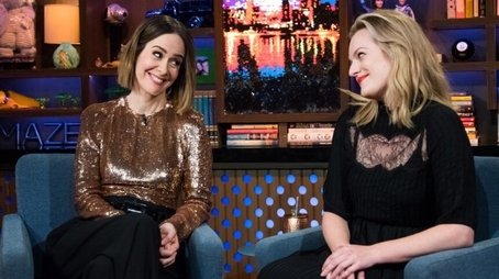 Elisabeth Moss & Sarah Paulson (2017) - Episode 140 poster and promotional image