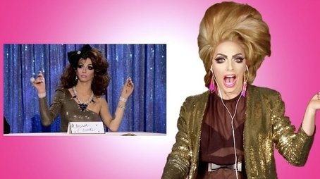 Reacts to Violet Chachki as Alyssa on Snatch Game from RuPaul's Drag Race (2015) - Episode 94 poster and promotional image