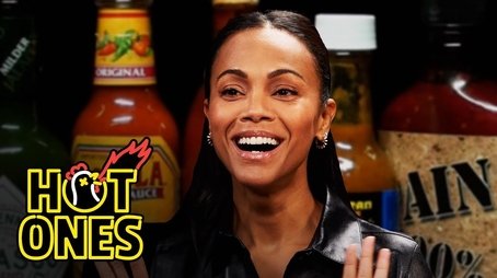 Zoe Saldaña Gets Scorched by Spicy Wings (2022) - Episode 10 poster and promotional image
