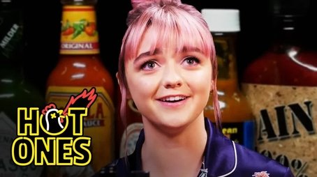 Maisie Williams Shivers Uncontrollably While Eating Spicy Wings (2019) - Episode 6 poster and promotional image