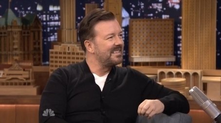 Ricky Gervais, Ansel Elgort, Miranda Lambert (2014) - Episode 66 poster and promotional image