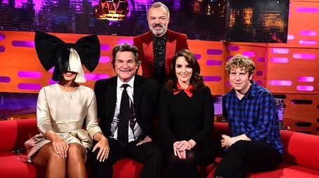 Tina Fey,  Kurt Russell, Josh Widdicombe, Sia (2015) - Episode 11 poster and promotional image