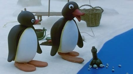 Pingu und die Flaschenpost