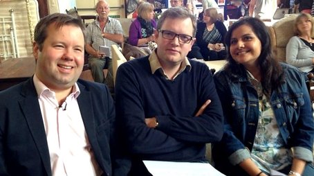 Miles Jupp and Nina Wadia (2013) - Episode 13 poster and promotional image