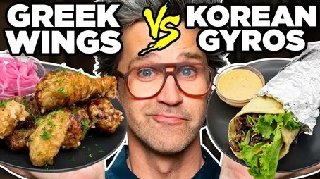 Greek Korean Food vs. Korean Greek Food Taste Test (2023) - Episode 89 poster and promotional image