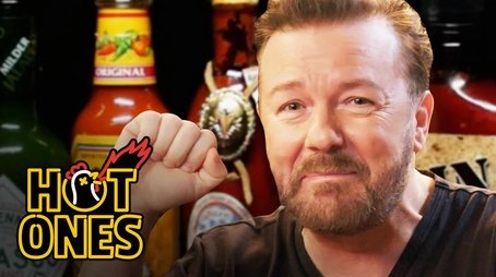 Ricky Gervais Pits His Mild British Palate Against Spicy Wings (2017) - Episode 4 poster and promotional image