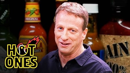 Tony Hawk Embraces the Pain While Eating Spicy Wings (2023) - Episode 7 poster and promotional image