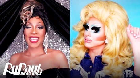 The Pit Stop S13 E4 | Trixie Mattel & Jaida E. Hall Talk ‘RuPaulmark Channel’ | RuPaul's Drag Race (2021) - Episode 4 poster and promotional image